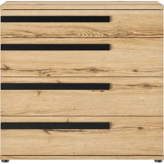 Kombikommode GAMI "Enzo" Sideboards Gr. B/H/T: 91cm x 90cm x 46cm, 4 St., braun (eichefarben helvetia) Verschiedene Module einfach zu kombinieren