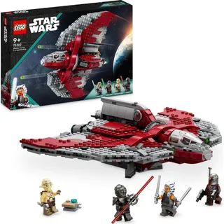 LEGO 75362 Star Wars Ahsoka Tanos T-6 Jedi Shuttle Set, baubares Raumschiff-Spielzeug mit 4 Minifiguren inkl. Sabine Wren und Marrok mit Lichtschwe...