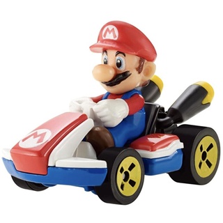 Hot Wheels GBG26 - Mario Kart Replica 1:64 Die-Cast Spielzeugauto Mario, Spielzeug ab 3 Jahren, Mehrfarbig
