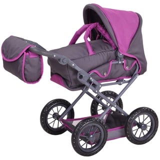 Knorrtoys 63182 63182-Puppenwagen Ruby tec Purple Puppenwagen