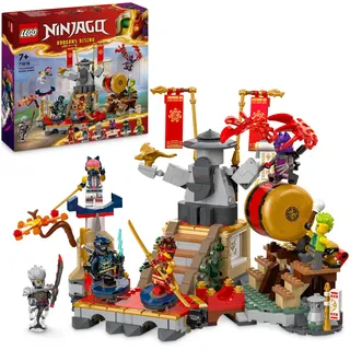 Lego NINJAGO Turnier-Arena Abenteuer-Spielzeug für Kinder, Ninja-Spielset mit 6 Minifiguren, sammelbares Bauset, Geburtstagsgeschenk für Jungen und Mädchen ab 7 Jahren 71818