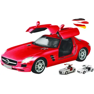 HIMOTO HSP RC ferngesteuertes Fahrzeug im original lizenzierten Design kompatibel mit Mercedes-Benz SLS AMG, Modell-Maßstab 1:16 mit Beleuchtung, Auto, Car, Modellbau inkl. Fernsteuerung