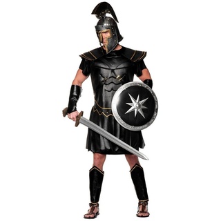 Underwraps Kostüm Römischer Centurio Kostüm, Schwarze Rüstung im Stile eines römischen Legionärs schwarz XXL