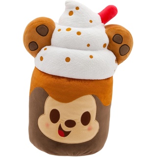 Disney Store Offizieller Micky Maus Eiskaffee-Keks Latte Mittelgroßes Weiches Spielzeug, Munchlings Plüschfigur, Geeignet für Kinder Ab 0 Jahren