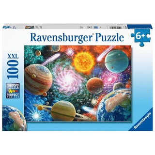 Ravensburger 13346 - Sterne und Planeten, Weltall-Kinderpuzzle, 100 XXL-Teile