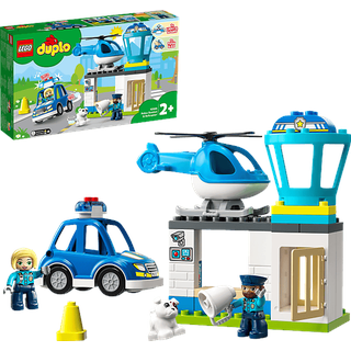 LEGO DUPLO 10959 Polizeistation mit Hubschrauber Bausatz, Mehrfarbig