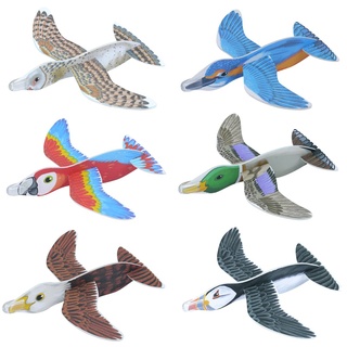 6x Styroporflieger Neue Vögel Flugzeuge Tier Gleiter 16cm Geburtstag Mitgebsel HB