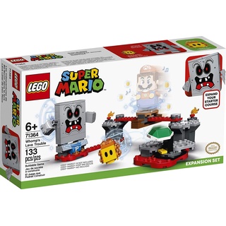 LEGO Super Mario Whomp's Lava Trouble Erweiterungsset 71364 Bausatz; Spielzeug für Kinder, um ihre Super Mario Abenteuer mit Mario Starterkurs zu verbessern (71360), Neu 2020 (133 Teile)