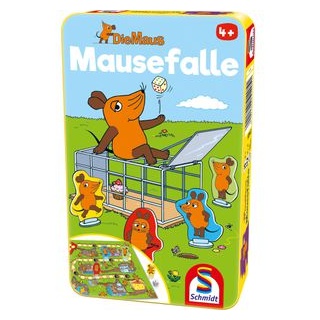 Schmidt-Spiele Brettspiel Die Maus - Mausefalle, ab 4 Jahre, Metalldose, 2-4 Spieler