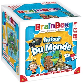 The Green Board Game Co. | BrainBox: Reise rund um die Welt (Edition 2022) | Gesellschaftsspiel | ab 8 Jahren | 1 Spieler + | 10 Minuten