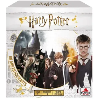 Borras - Harry Potter Brettspiel EIN Jahr in Hogwarts. 4 Verschiedene Spielmodi. Empfohlen für Fans der Saga und ab 7 Jahren (18357)