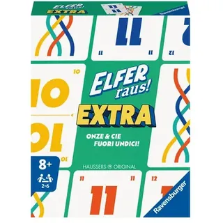 Ravensburger Spiel - Elfer raus! Extra, Kartenspiel für 2-6 Spieler, Klassiker ab 8 Jahren, Extra Edition