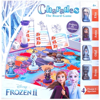 Disney Kinder im Alter von 4, 5, 6, 7 Jahren, Frozen 2 Familien-Brettspiel-Scharaden, 2 Spieler