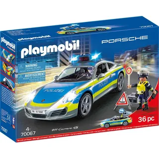 Playmobil® Porsche 911 Carrera 4S Polizei (70067), My Action Heroes Konstruktions-Spielset, (36 St), Made in Germany bunt