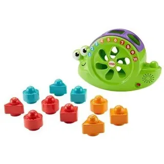 FISHER-PRICE FRB88 Babys Musik Schnecke, Steckspielzeug, Stapelspiel, Lernspielzeug