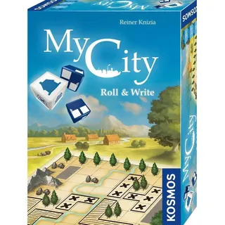 KOSMOS Verlag Spiel, Familienspiel My City Roll & Write für 1-4 Spieler, ab 10 Jahre (DE- Ausgabe), Storytelling