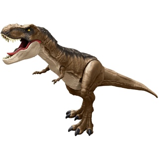 Jurassic World HBK73 - Jurassic World Riesendino T-Rex Actionfigur, extragroßes Dinosaurier Spielzeug, ca. 61 cm lang, bewegliche Gelenke, Fressfunktion, Dinosaurier Spielzeug ab 4 Jahren