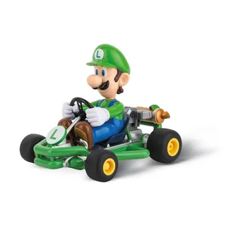 Carrera RC I 2,4GHz Mario Kart Pipe Kart I Luigi RC-Fahrzeug I Offiziell lizenziert I Authentisches Design I Für Nintendo-Fans I Ferngesteuertes Auto