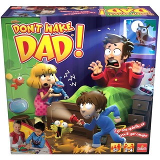 Sshh, Don't Wake Dad! TIPP-Toe Quietly or You'll Get Caught! Action- und Reflex-Brettspiel für Kinder, für 2–4 Spieler, ab 5 Jahren