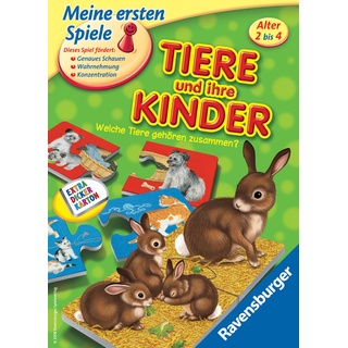 Ravensburger Verlag - Ravensburger - Meine ersten Spiele "Tiere und ihre Kinder", Kinderspiel