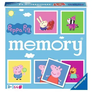 Ravensburger - 20886 - Peppa Pig memory, der Spieleklassiker für alle Fans der TV-Serie Peppa Pig, Merkspiel für 2-8 Spieler ab 3 Jahren