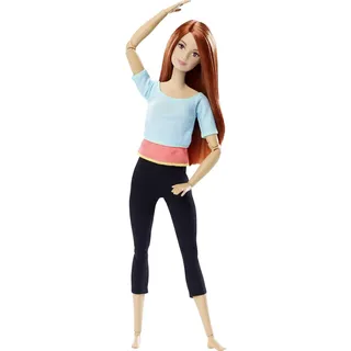 Barbie DPP74 - Puppe im Sportoutfit mit beweglichen Gelenken, Spielzeug für Kinder ab 3 Jahren