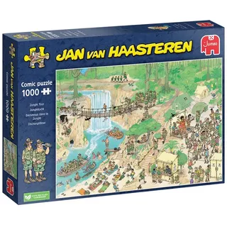 Jumbo Spiele Puzzle Jumbo Spiele 1110100316 Jan van Haasteren - Dschungeltour - 1000, 1000 Puzzleteile, Made in Europe bunt