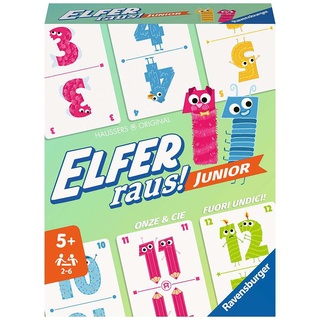 Ravensburger Verlag - Kartenspiel ELFER RAUS! JUNIOR 80-teilig