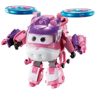 Super Wings Transformations-Flugzeug Supercharged Dizzy, ca. 12,7 cm große Spiel-Figur für Kinder, Spielzeug-Flugzeug und Roboterfigur für 3+ Jahre Alten Jungen Mädchen