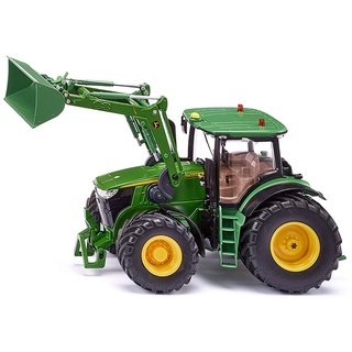 siku 6792, John Deere 7310R Traktor mit Frontlader, Grün, Metall/Kunststoff, 1:32, Ferngesteuert, Steuerung mit App via Bluetooth, Ohne Fernsteuermodul