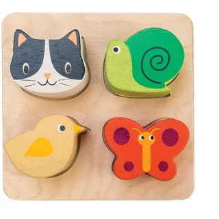 Tender Leaf Toys Touch Sensory Trays – Holz Sound Lernen Form Sortierer Spiel, 7508406, Mehrfarbig, Kinder One Size