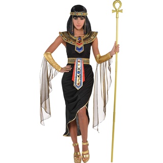 amscan 9918180 Ägyptische Königin Kostüm für Erwachsene Damen Kleidergröße 46-48