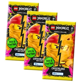 Blue Ocean Sammelkarte Lego Ninjago Karten Trading Cards Serie 8 Next Level - CRYSTALIZED, Ninjago 8 Next Level Crystalized - 3 Booster Karten