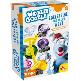 Lisciani - WOOZLE GOOZLE - Edelsteine Aus Aller Welt - Experimente für Kinder ab 7 Jahren - Edelsteinabenteuer: Entdecke echte Mineralien zum Sammeln - Hergestellt in Italien