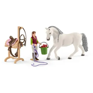 Schleich® Spielfigur Reitschule mit Reitern und Pferden