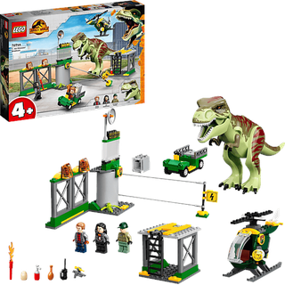 LEGO Jurassic World 76944 T. Rex Ausbruch Bausatz, Mehrfarbig