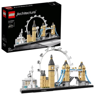 LEGO Architecture London Set, Skyline-Modellbausatz mit London Eye, Big Ben, Tower Bridge, Basteln für Erwachsene, Home- und Büro-Deko, Geschenkidee für Mutter, Vater, Sammler 21034