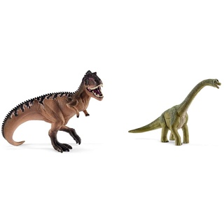 SCHLEICH 15010 Dinosaurs Spielfigur - Giganotosaurus, Spielzeug ab 4 Jahren & 14581 Dinosaurs Spielfigur - Brachiosaurus, Spielzeug ab 4 Jahren, 13 x 24.3 x 19 cm