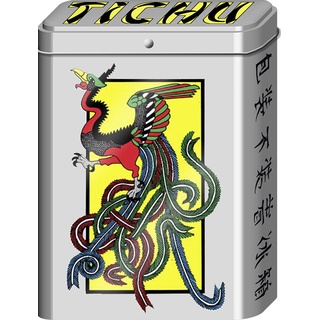 ABACUSSPIELE 08092 - Tichu Pocket Box, in einer exklusiven Metallbox, Kartenspiel, Yellow