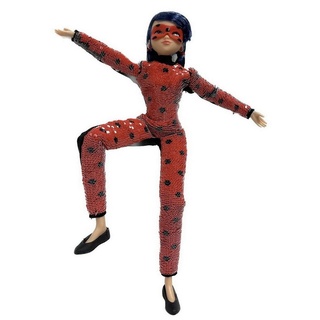 Bandai Spielfigur Miraculous Ladybug Puppe mit Pailletten Marinette