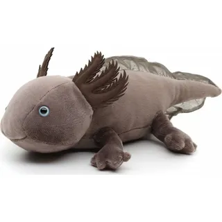 Uni-Toys - Axolotl (braun-grau) - 32 cm (Länge) - Plüsch-Wassertier - Plüschtier, Kuscheltier