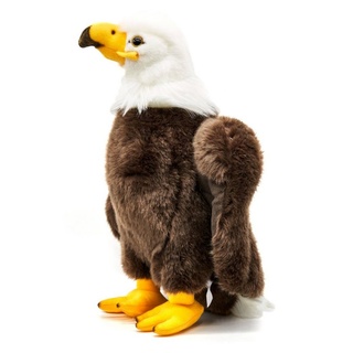 Uni-Toys Kuscheltier Weißkopfseeadler - verschied. Größen - Plüsch-Vogel, Adler, Plüschtier, zu 100 % recyceltes Füllmaterial