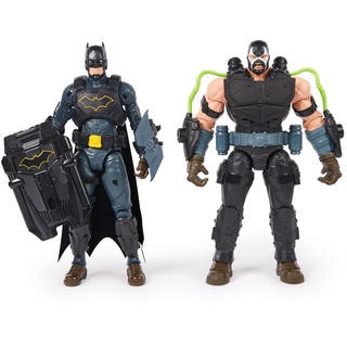 DC Comics, Batman Adventures Battle Pack, Bane and Batman Action Figures Set, 14 Armor Accessories, 12-inch Super Hero Kids Toy for Boys & Girls