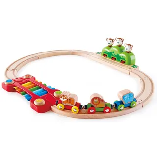Hape Spielzeug-Eisenbahn Kleines Tier-Eisenbahnset, (Set), aus Holz bunt