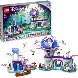 LEGO 43215 Disney Das verzauberte Baumhaus Set mit 13 Mini-Puppen, darunter Prinzessin Jasmine, Elsa und Anna, Belle, Geschenk Spielzeug für Kinde...