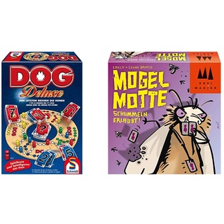 Schmidt Spiele 49274 Dog Deluxe & 40862 Mogel Motte, DREI Magier Kartenspiel