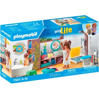 Playmobil® Badezimmer (71611), myLife Konstruktions-Spielset, (55 St), Made in Europe bunt