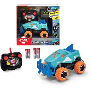 Dickie Toys Spielzeug-Auto Dickie ferngesteuertes Fahrzeug Auto Go Action RC Monster Shark 203752