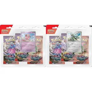 Pokemon Karmesin & Purpur – Gewalten der Zeit 3-er Pack Blister (sort Neu & OVP