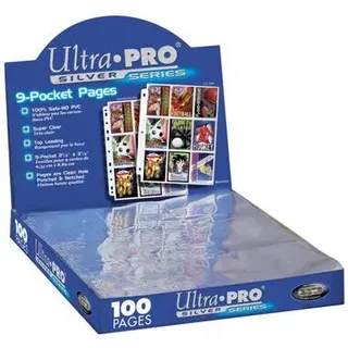 ULTRA PRO 81443 9-Pocket Silver Series Pages